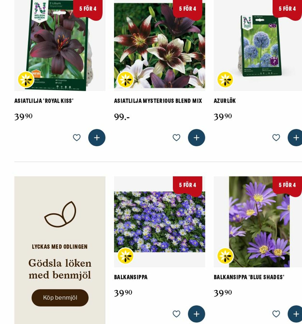 Erbjudanden Blomsterlandet 13.10.2025 - 22.10.2025
