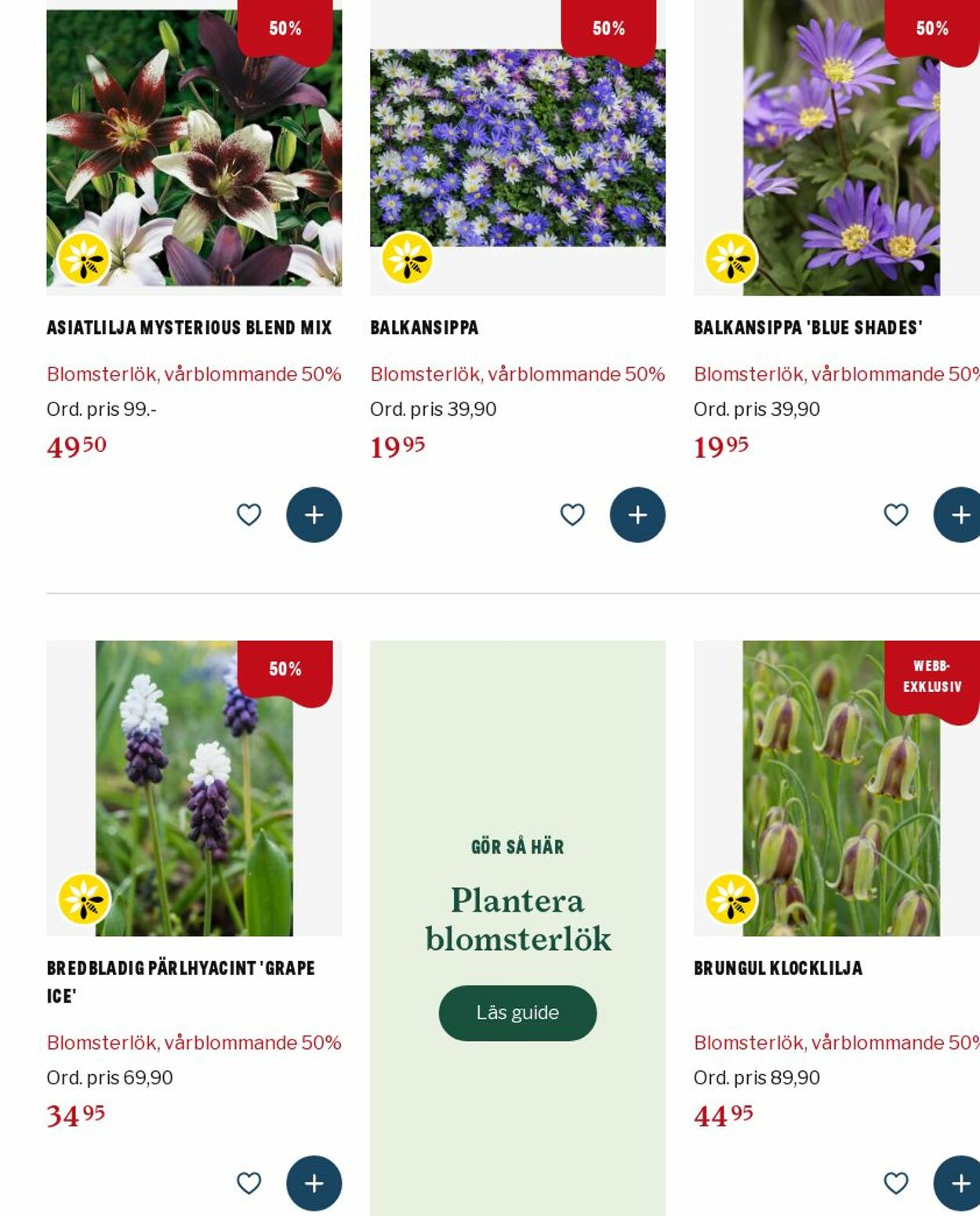Erbjudanden Blomsterlandet 27.10.2025 - 05.11.2025