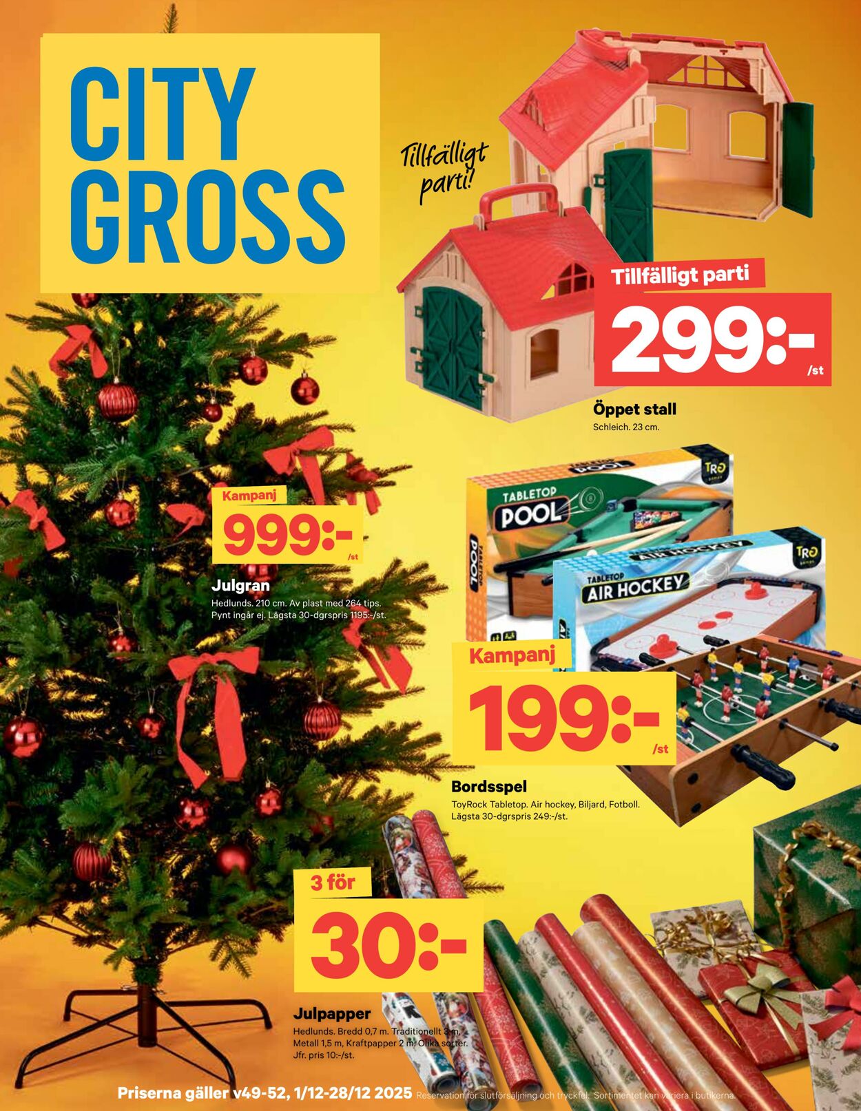 Erbjudanden City Gross 22.12.2025 - 28.12.2025