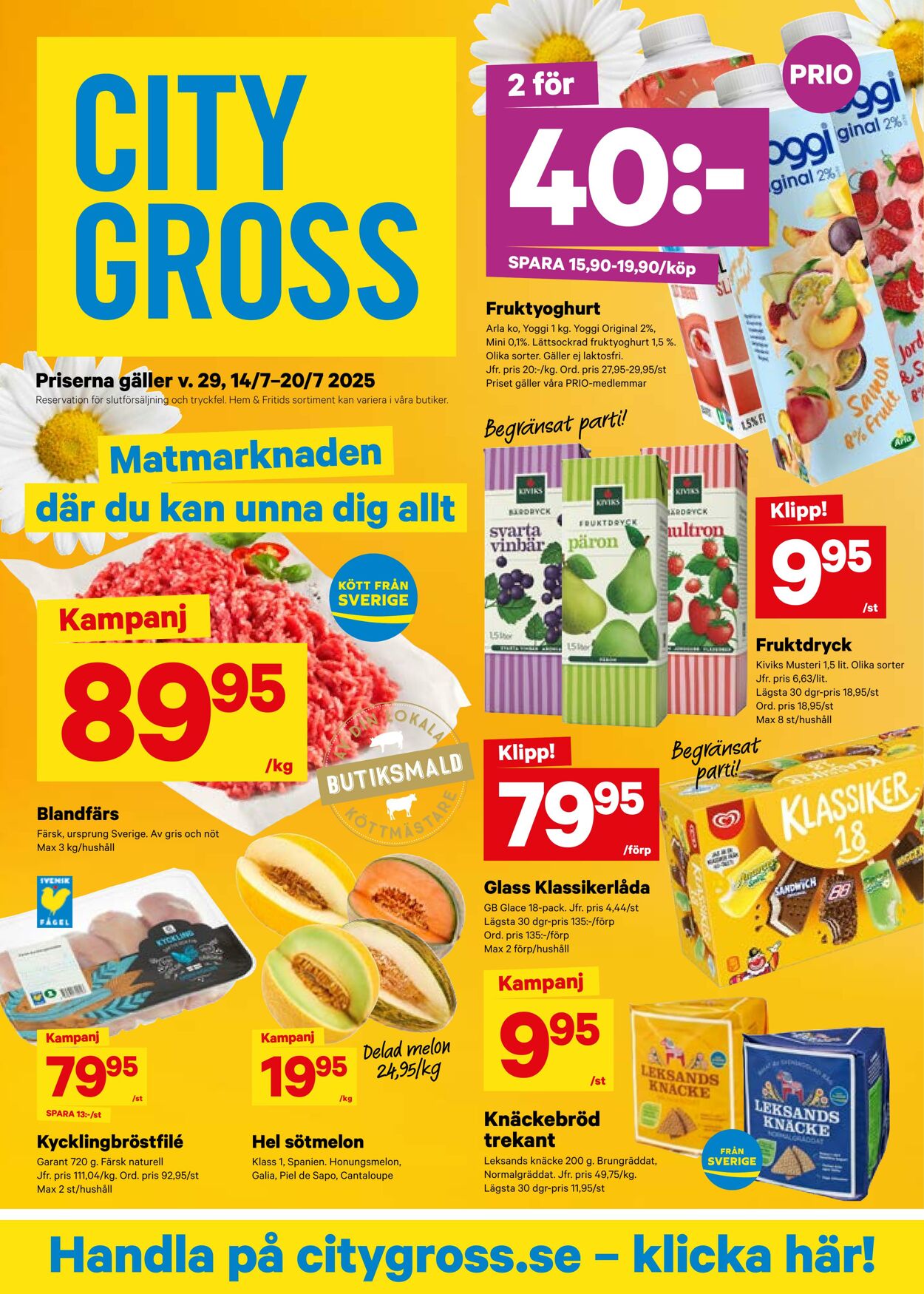 Erbjudanden City Gross 21.07.2025 - 27.07.2025