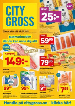 Erbjudanden City Gross 01.09.2025 - 07.09.2025