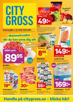 Erbjudanden City Gross 20.10.2025 - 26.10.2025