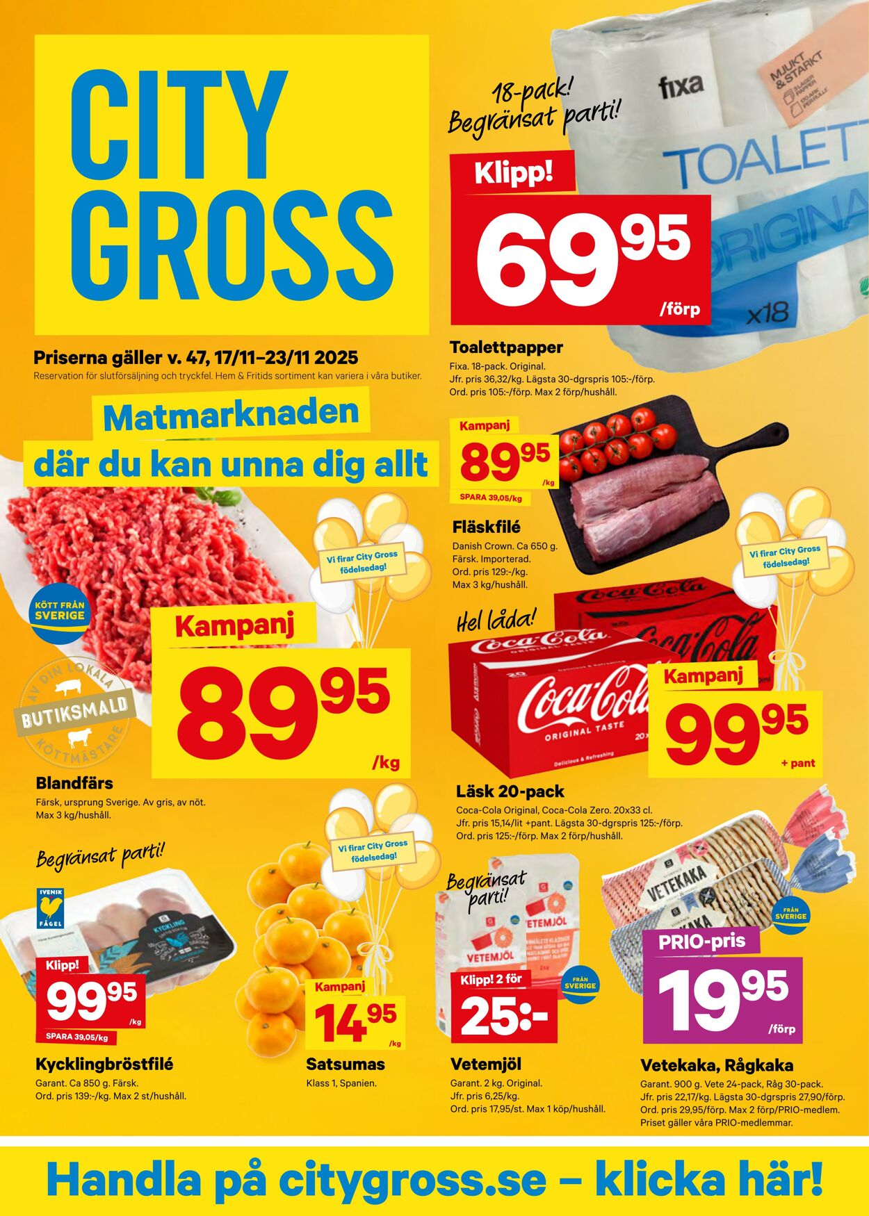 Erbjudanden City Gross 17.11.2025 - 23.11.2025