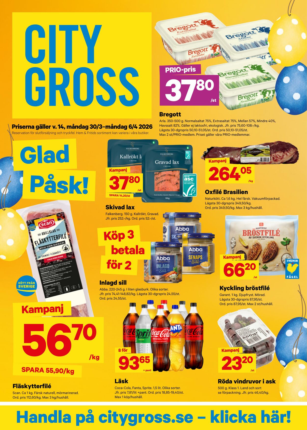 Erbjudanden City Gross 06.04.2026 - 12.04.2026