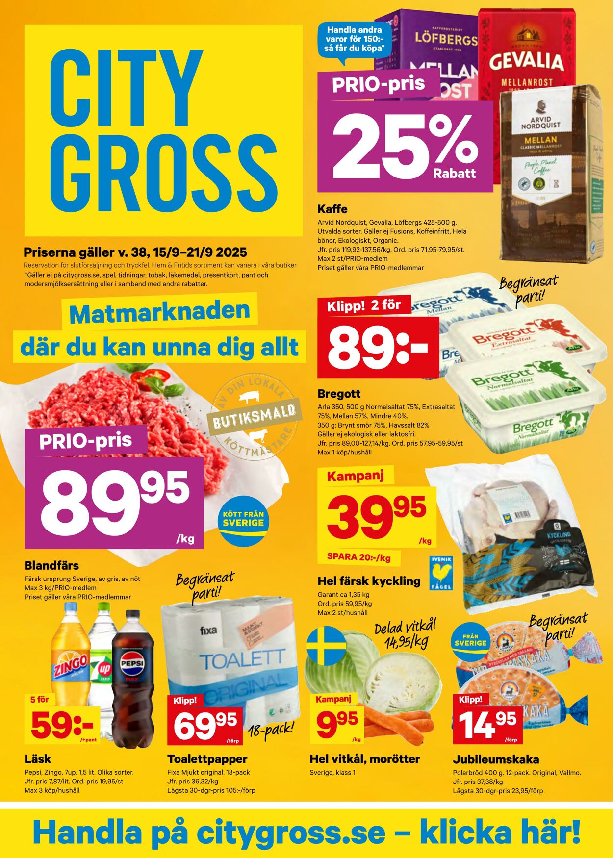 Erbjudanden City Gross 22.09.2025 - 28.09.2025