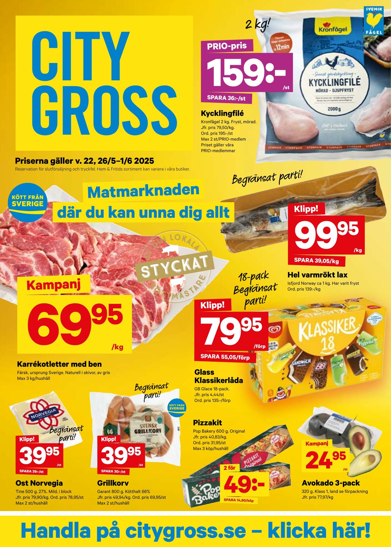 Erbjudanden City Gross 26.05.2025 - 01.06.2025