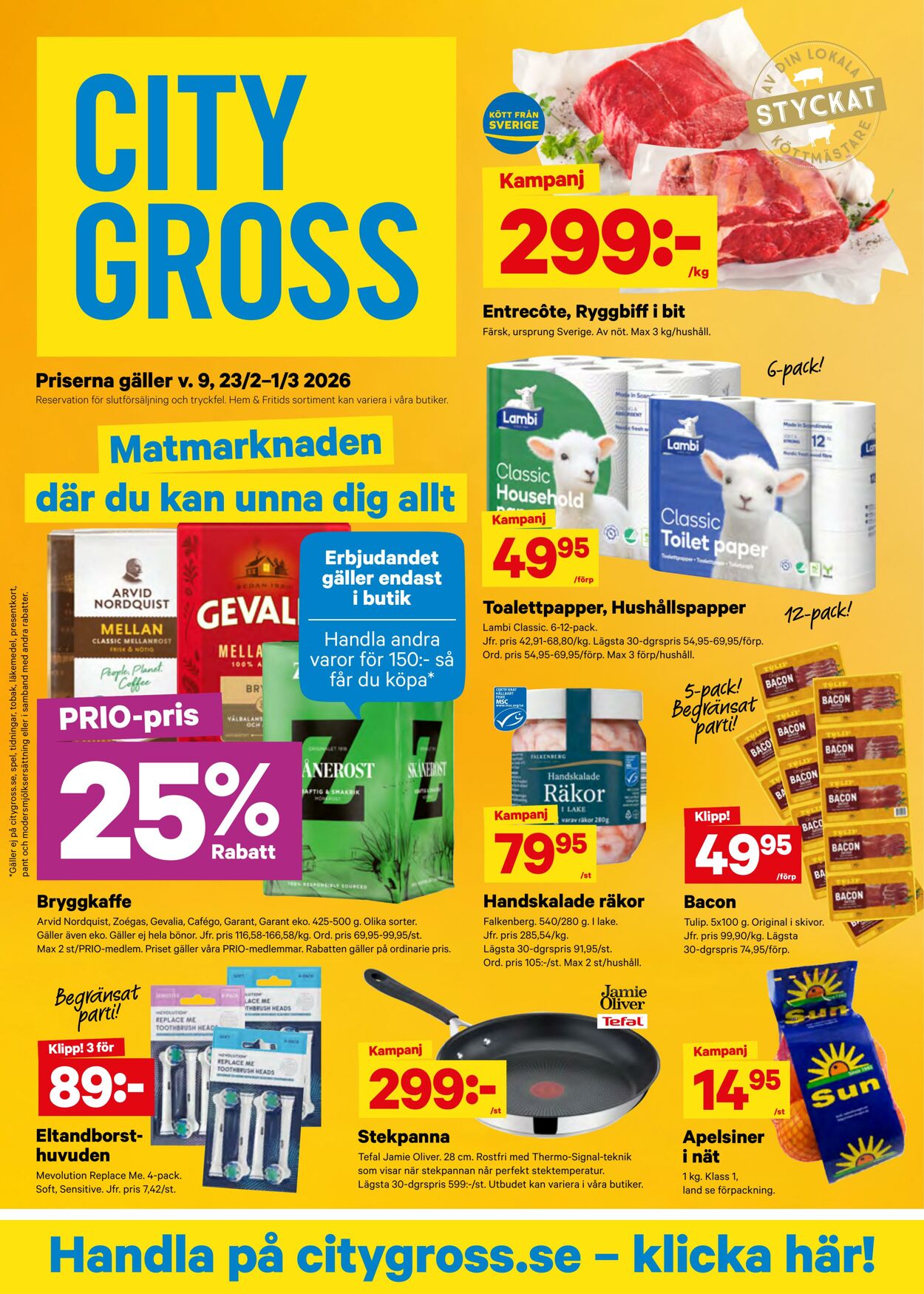 Erbjudanden City Gross 02.03.2026 - 08.03.2026