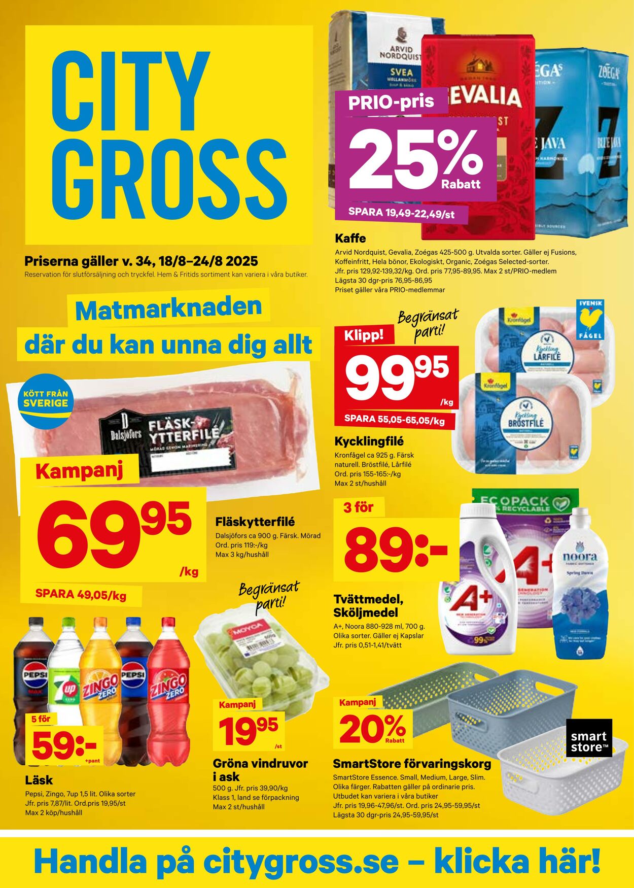 Erbjudanden City Gross 25.08.2025 - 31.08.2025