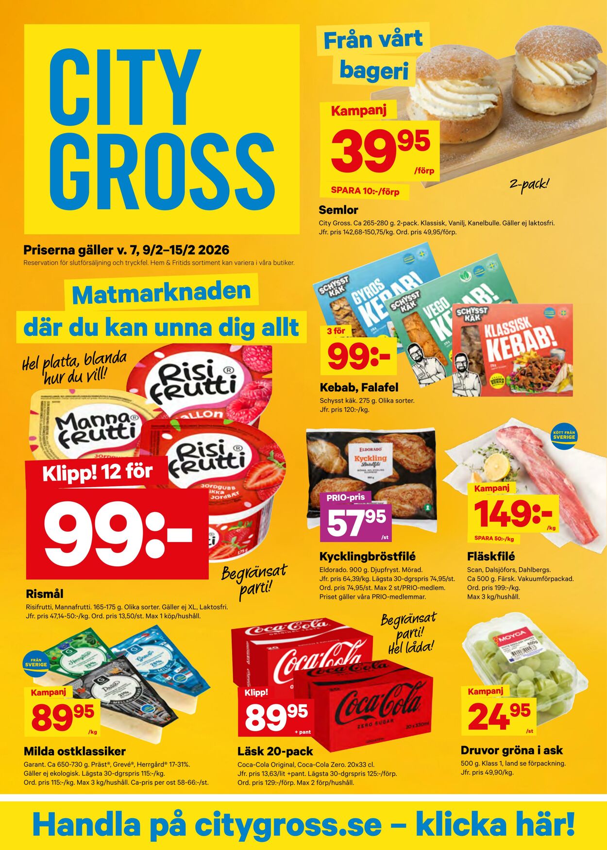 Erbjudanden City Gross 16.02.2026 - 22.02.2026
