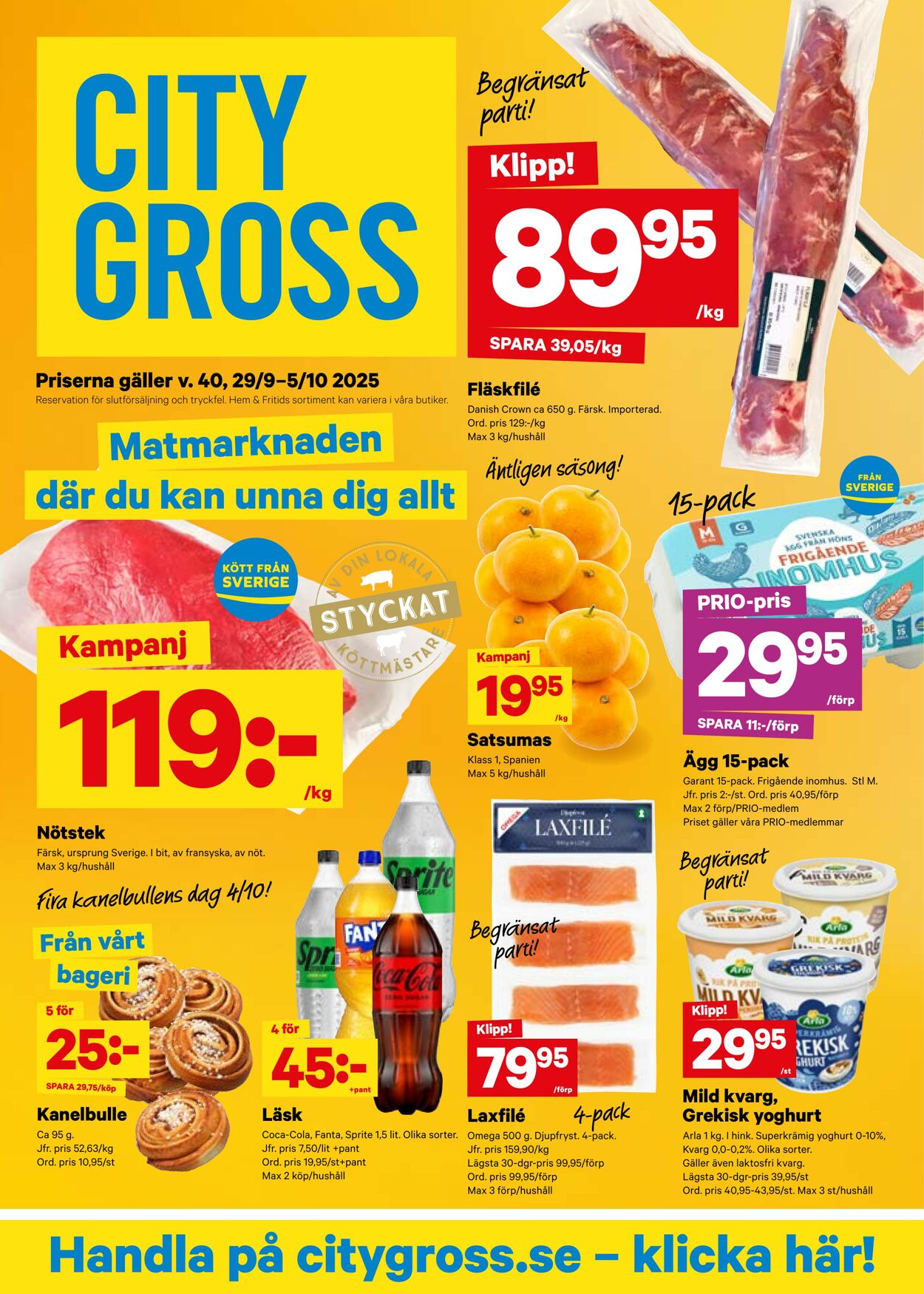 Erbjudanden City Gross 06.10.2025 - 12.10.2025