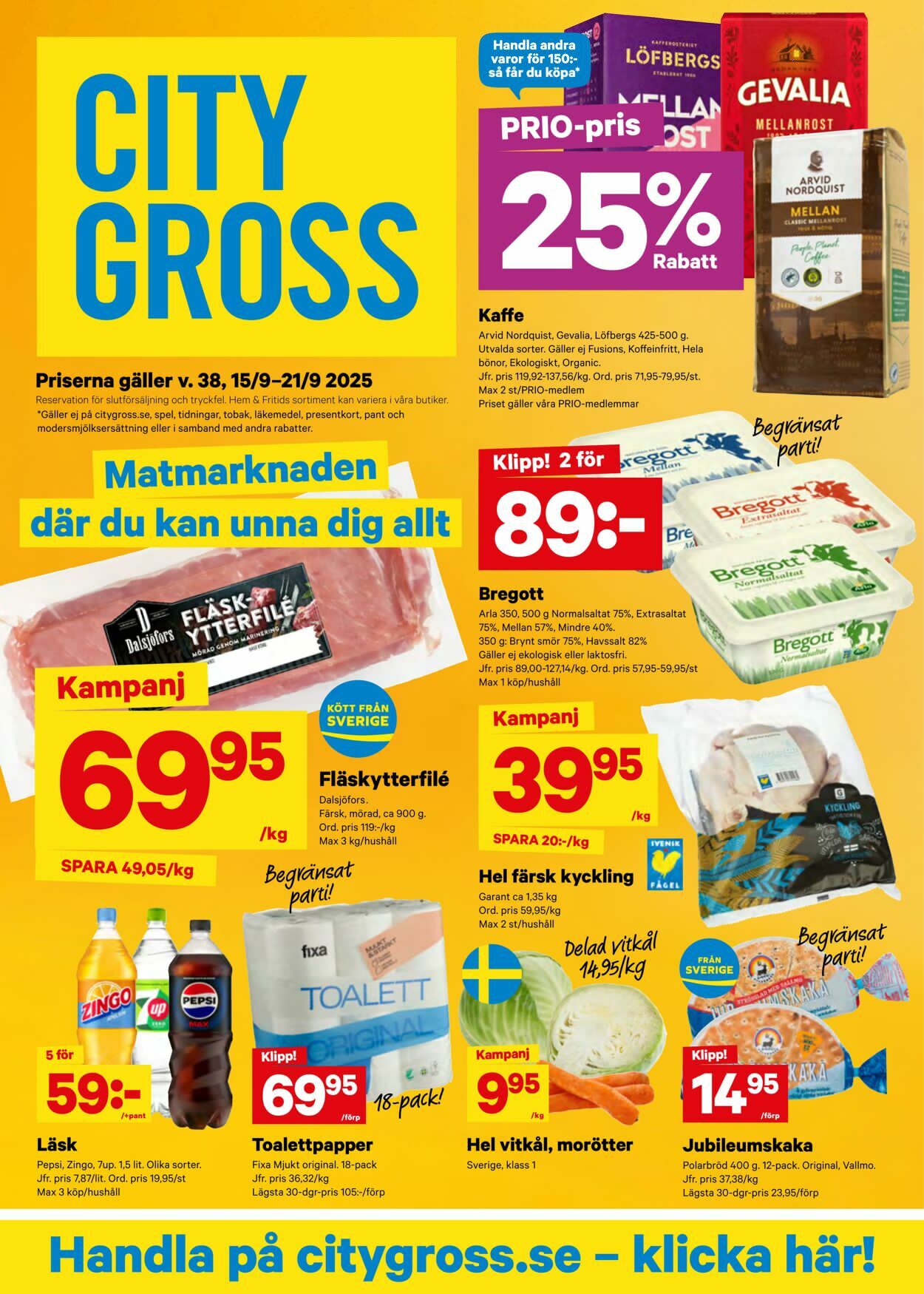 Erbjudanden City Gross 15.09.2025 - 21.09.2025