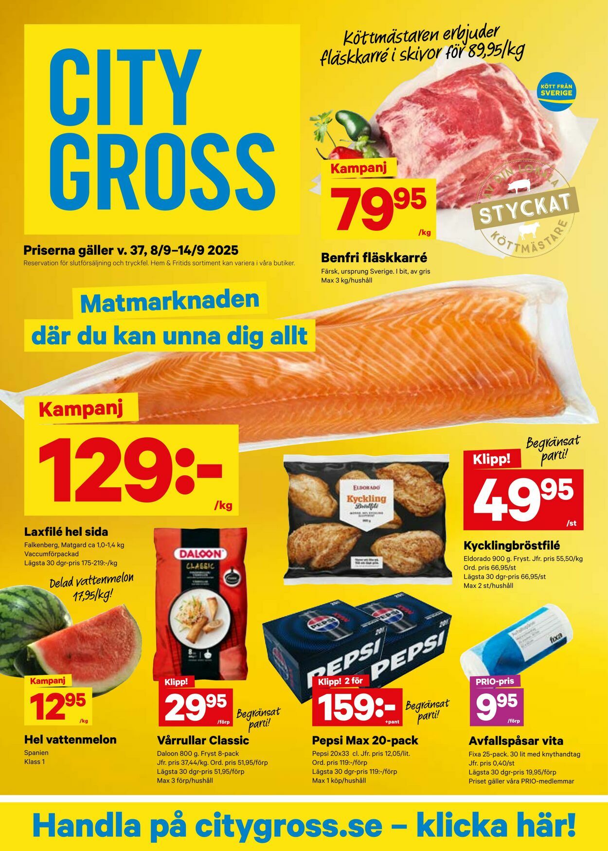 Erbjudanden City Gross 08.09.2025 - 14.09.2025