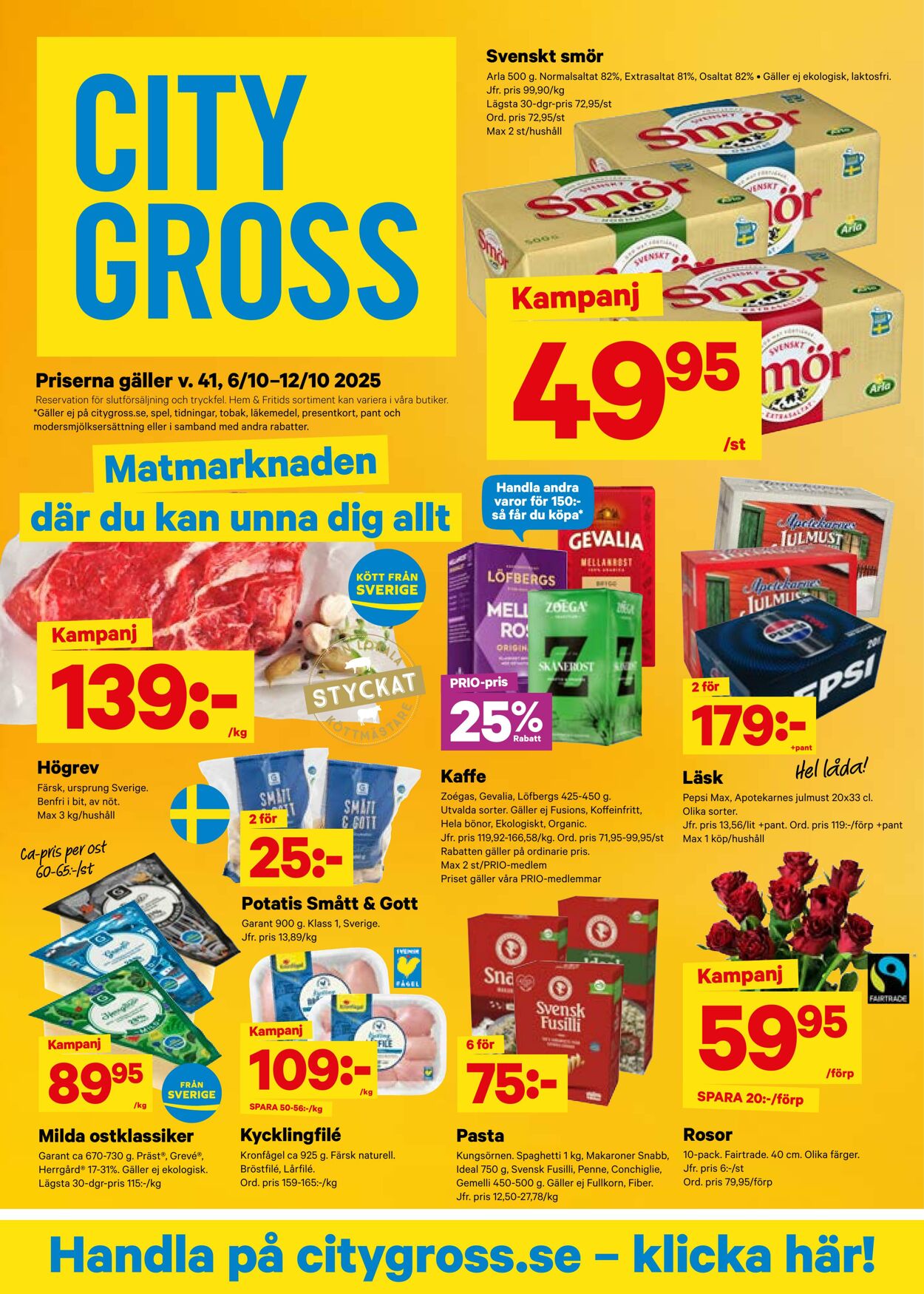 Erbjudanden City Gross 13.10.2025 - 19.10.2025