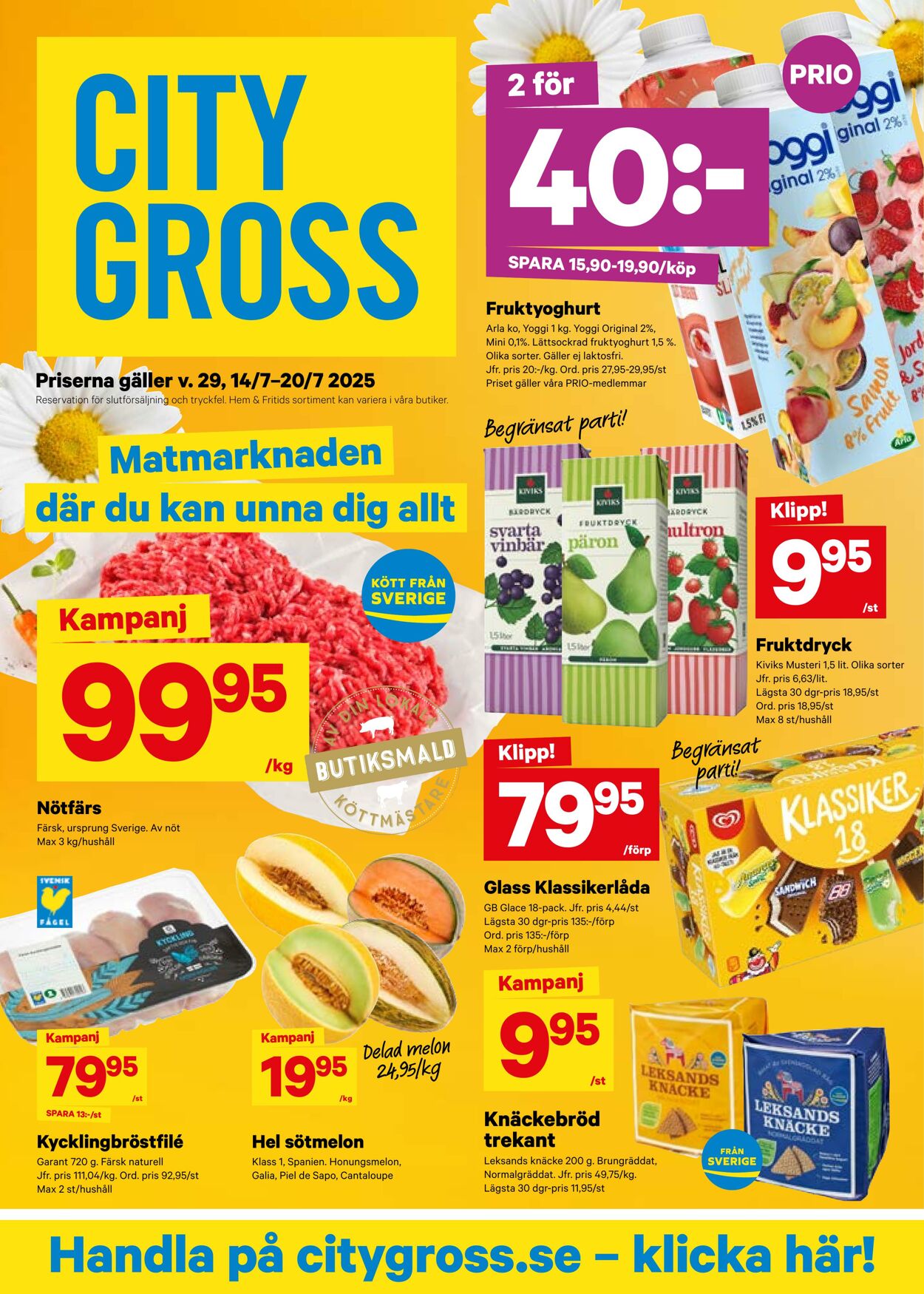 Erbjudanden City Gross 14.07.2025 - 20.07.2025