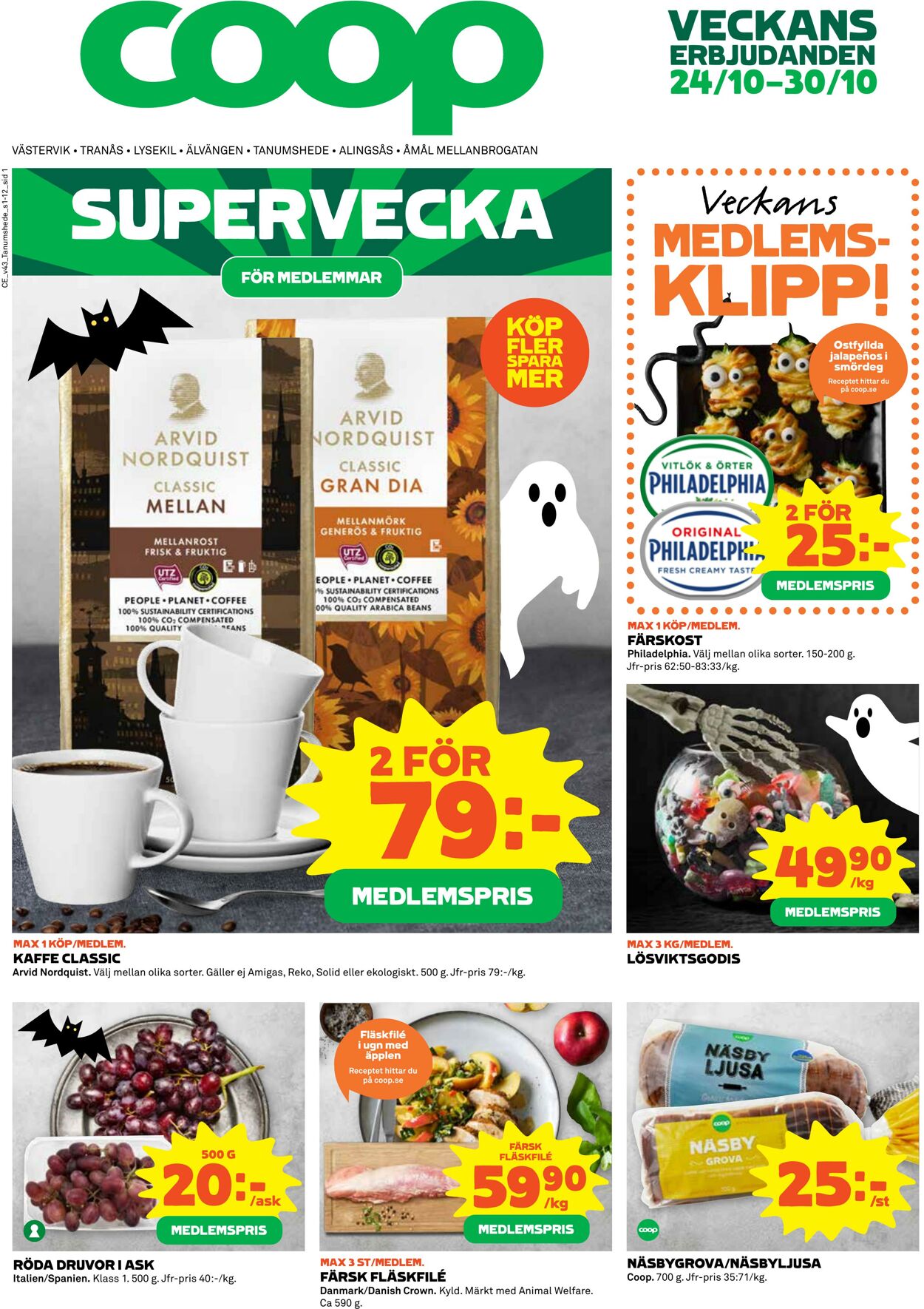 Erbjudanden Coop 24.10.2022 - 30.10.2022