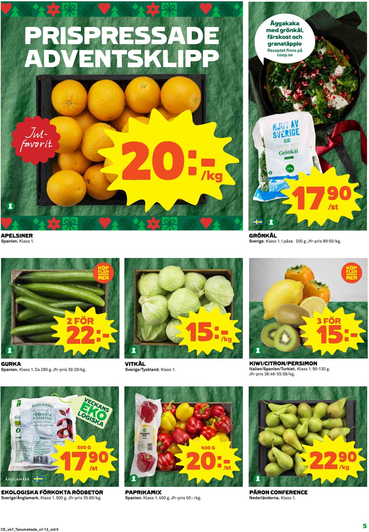 Erbjudanden Coop 21.11.2022 - 27.11.2022