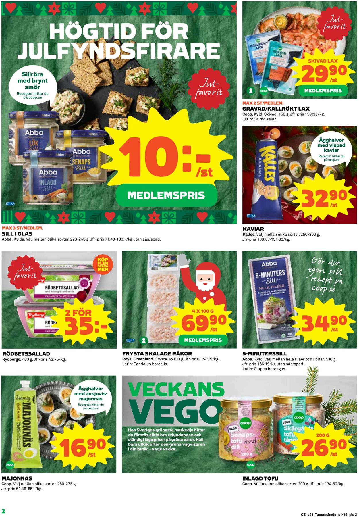 Erbjudanden Coop 19.12.2022 - 25.12.2022