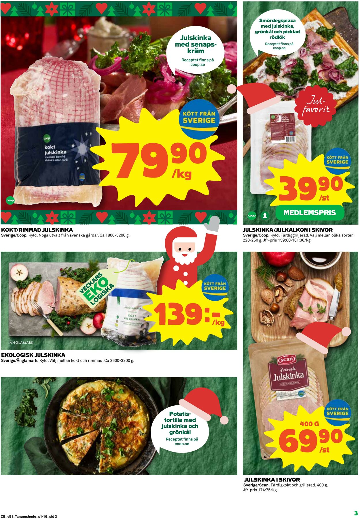 Erbjudanden Coop 19.12.2022 - 25.12.2022