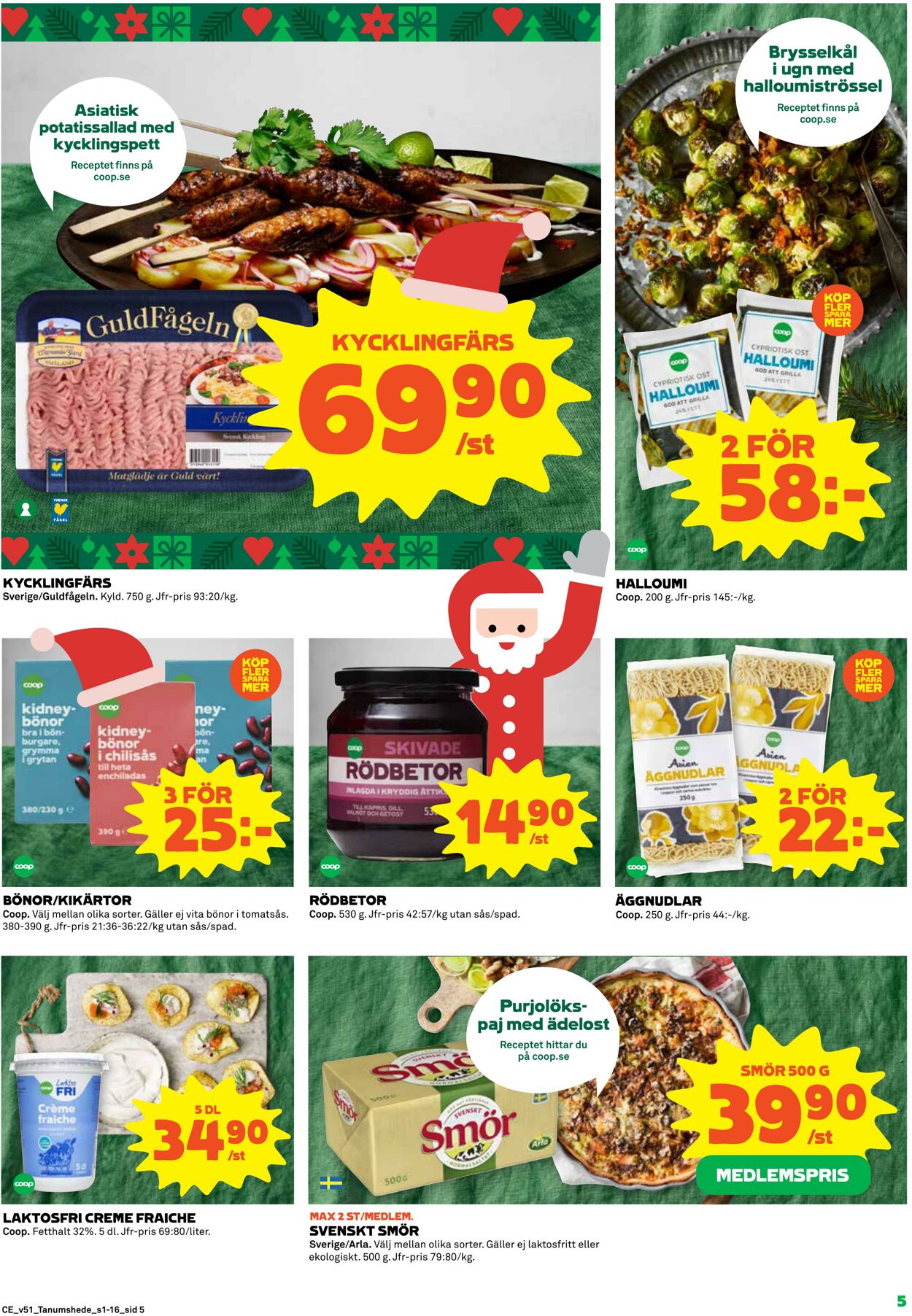 Erbjudanden Coop 19.12.2022 - 25.12.2022