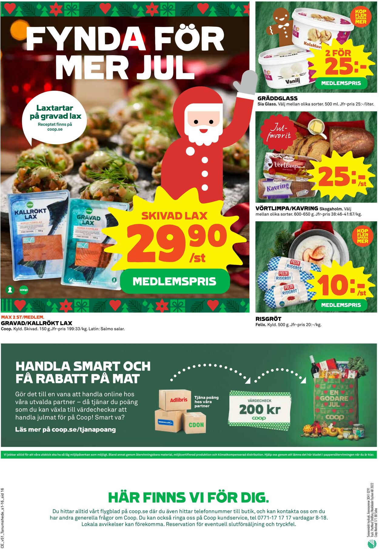 Erbjudanden Coop 19.12.2022 - 25.12.2022