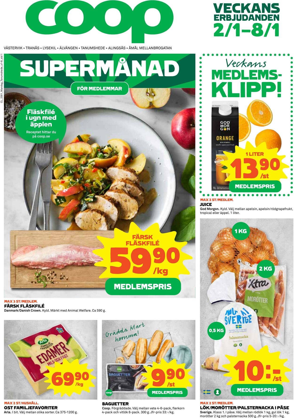 Erbjudanden Coop 02.01.2023 - 08.01.2023