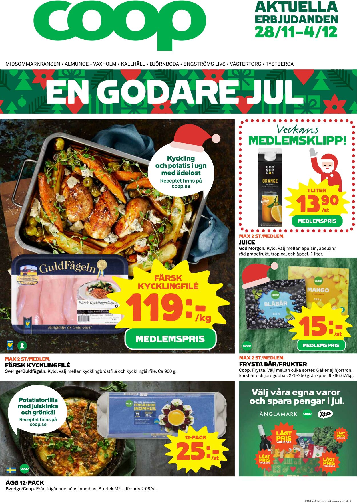 Erbjudanden Coop 28.11.2022 - 04.12.2022