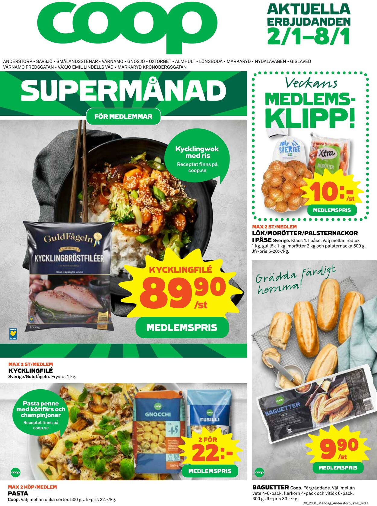 Erbjudanden Coop 02.01.2023 - 08.01.2023