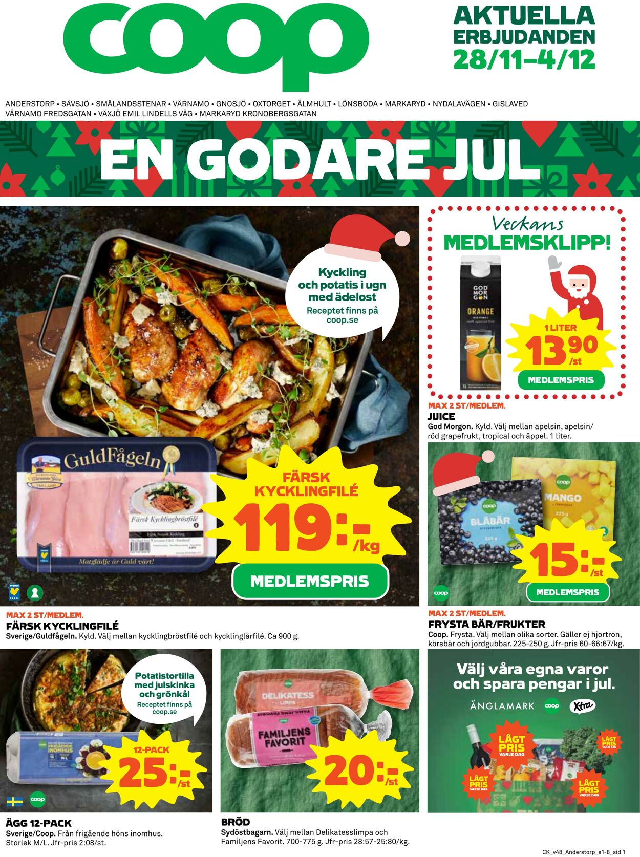 Erbjudanden Coop 28.11.2022 - 04.12.2022