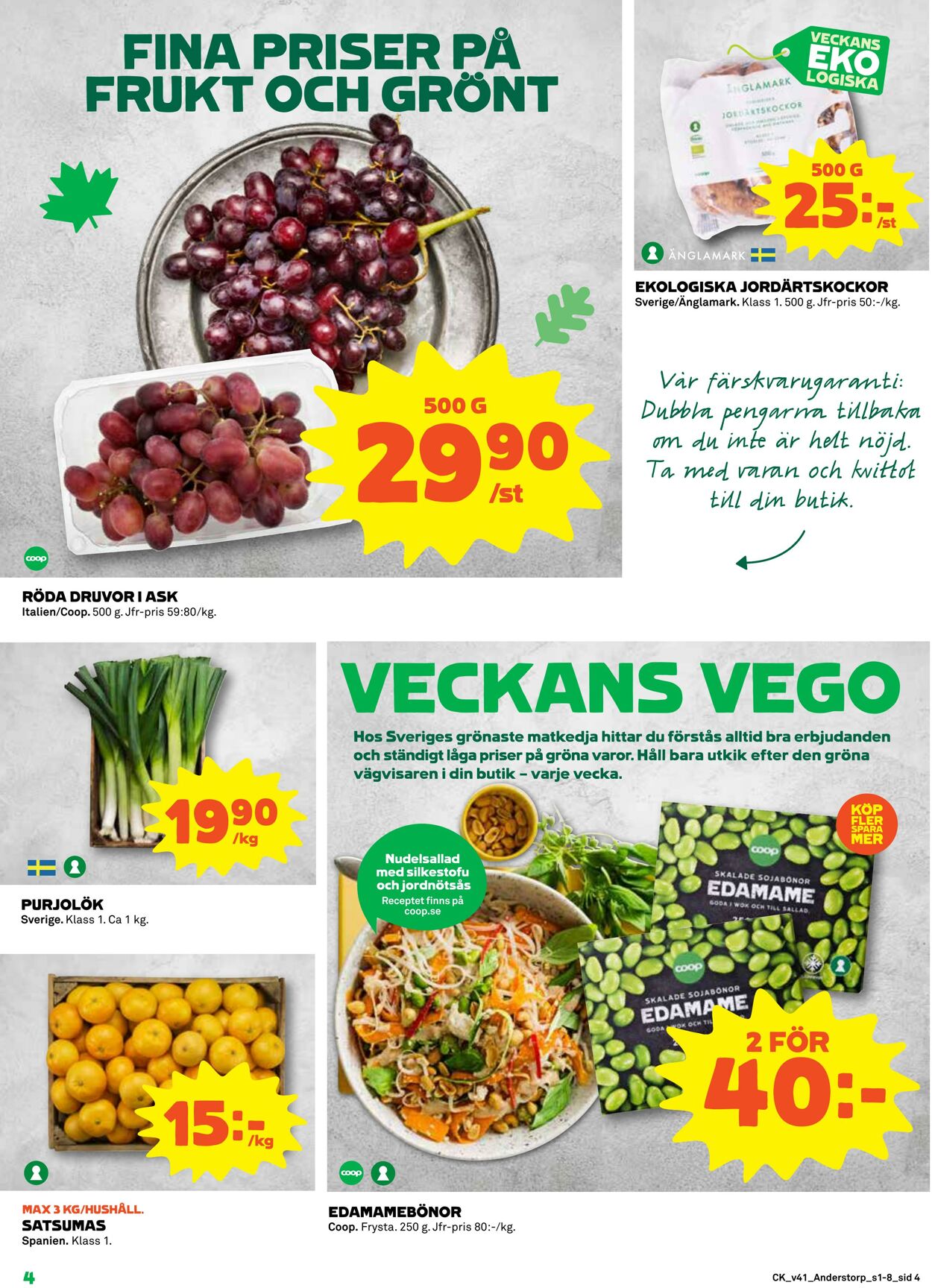 Erbjudanden Coop 10.10.2022 - 16.10.2022