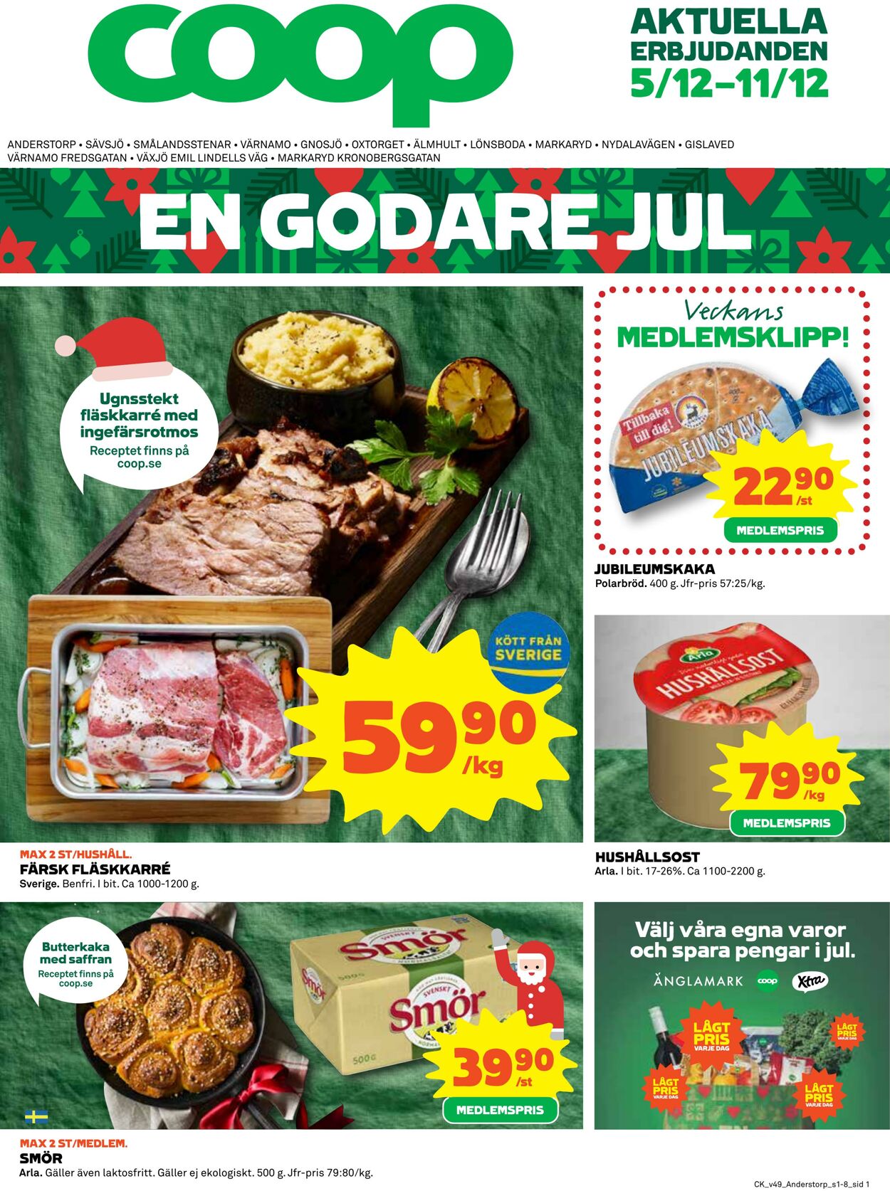 Erbjudanden Coop 05.12.2022 - 11.12.2022