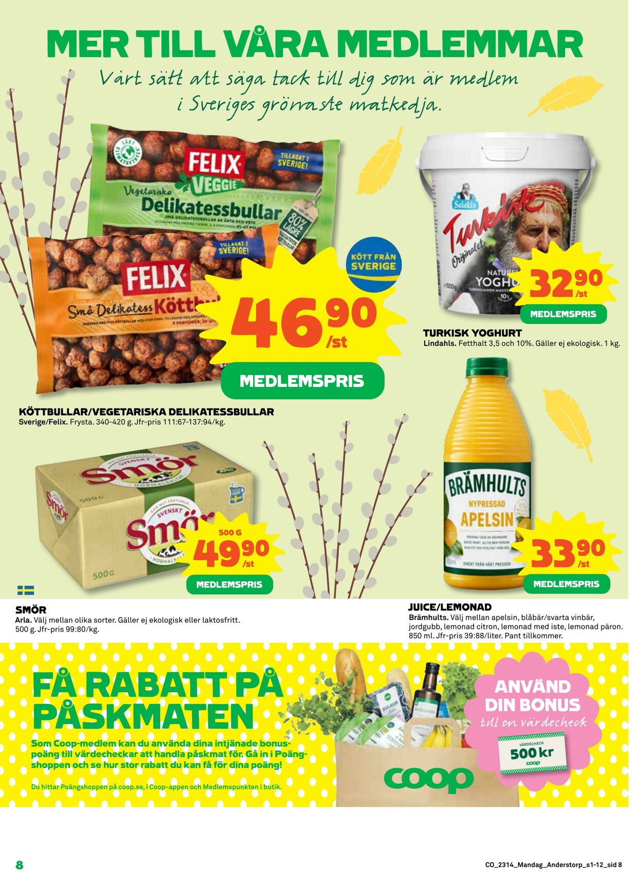 Erbjudanden Coop 03.04.2023 - 09.04.2023