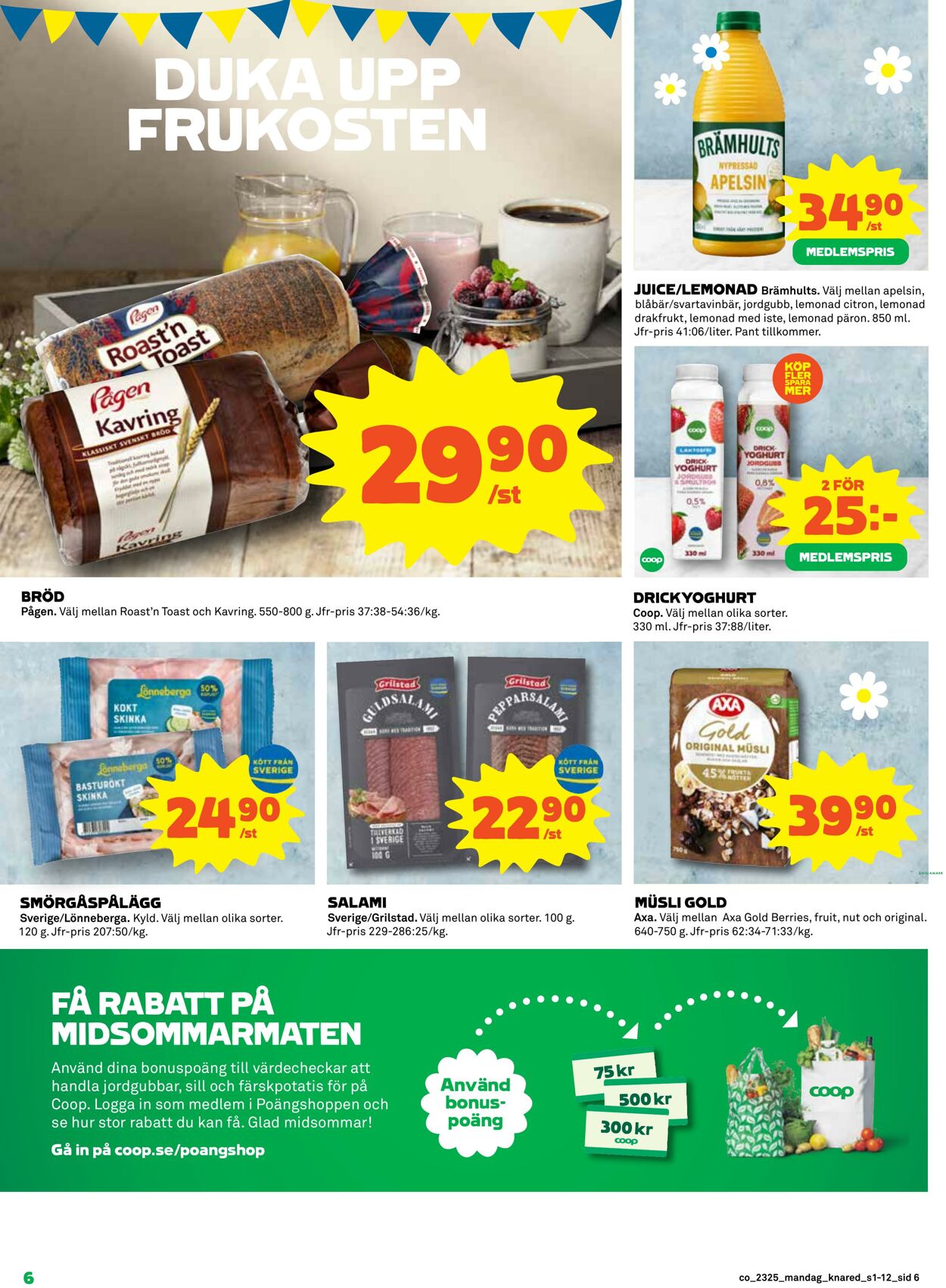 Erbjudanden Coop 19.06.2023 - 25.06.2023