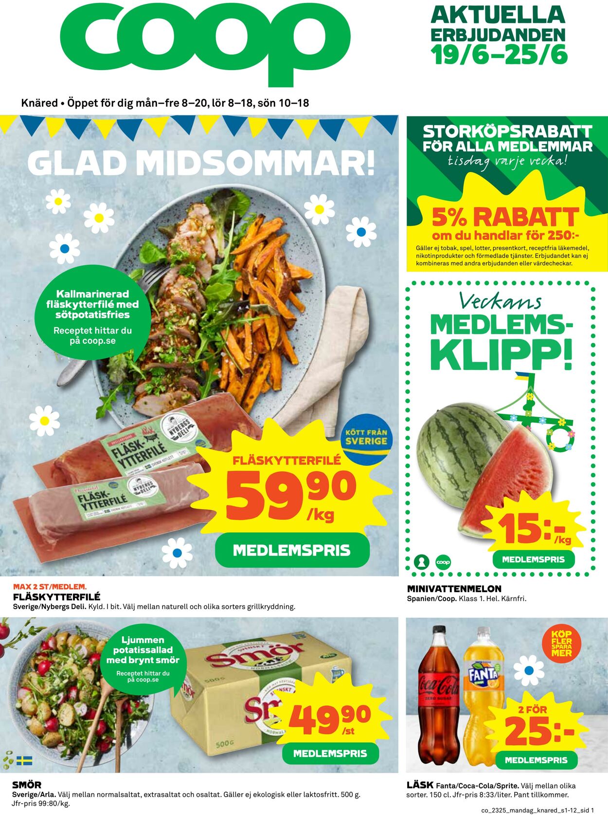 Erbjudanden Coop 19.06.2023 - 25.06.2023