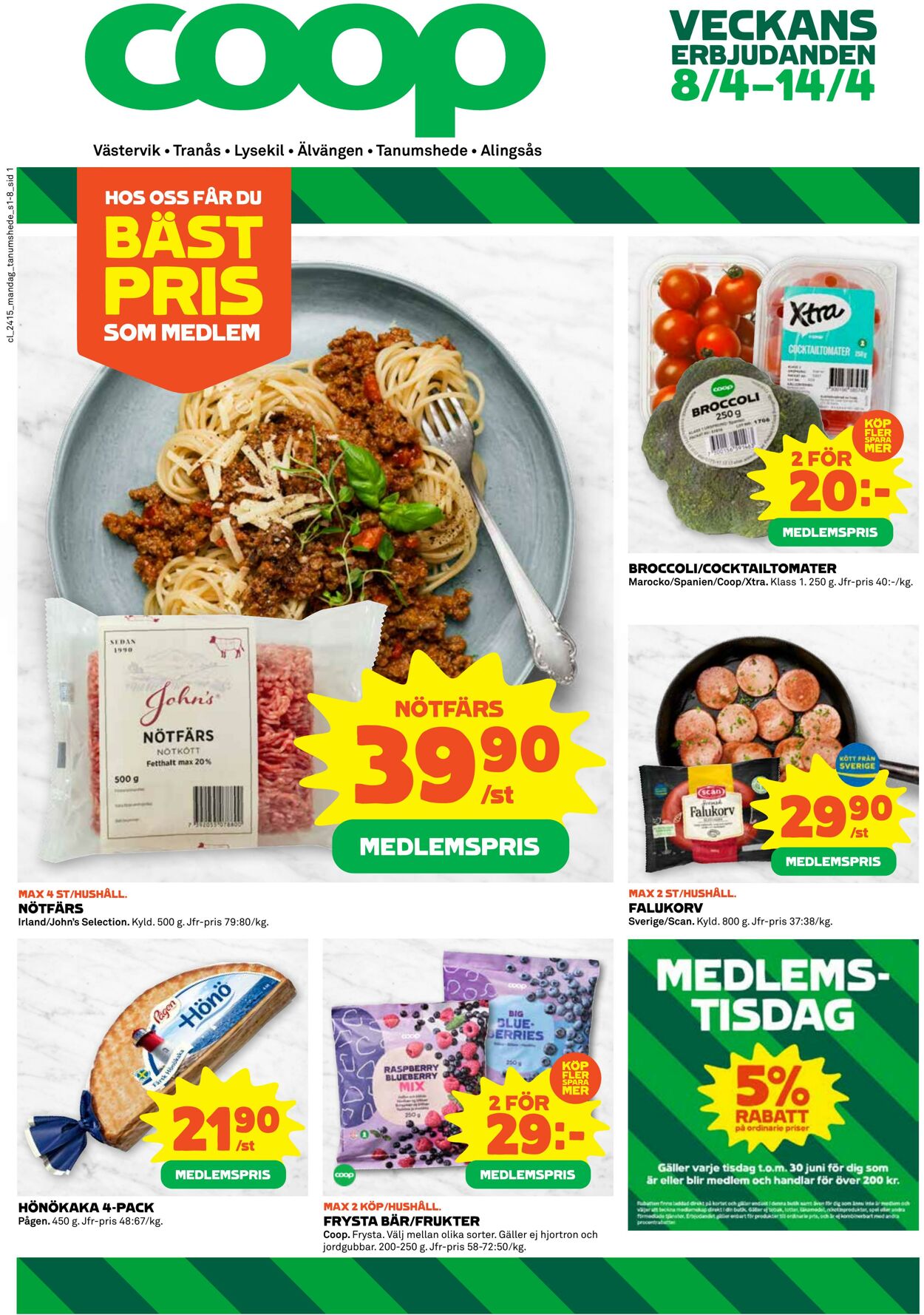 Erbjudanden Coop 08.04.2024 - 14.04.2024