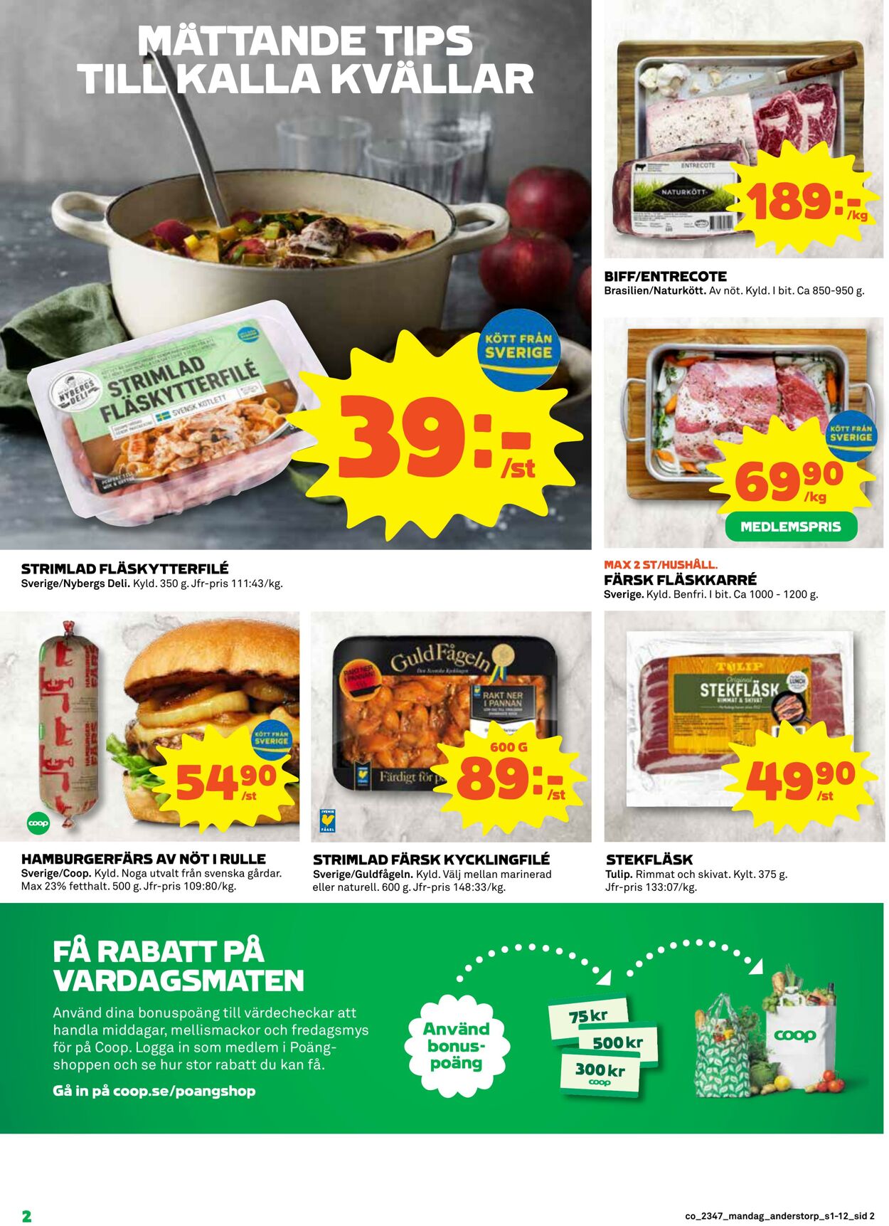 Erbjudanden Coop 20.11.2023 - 26.11.2023