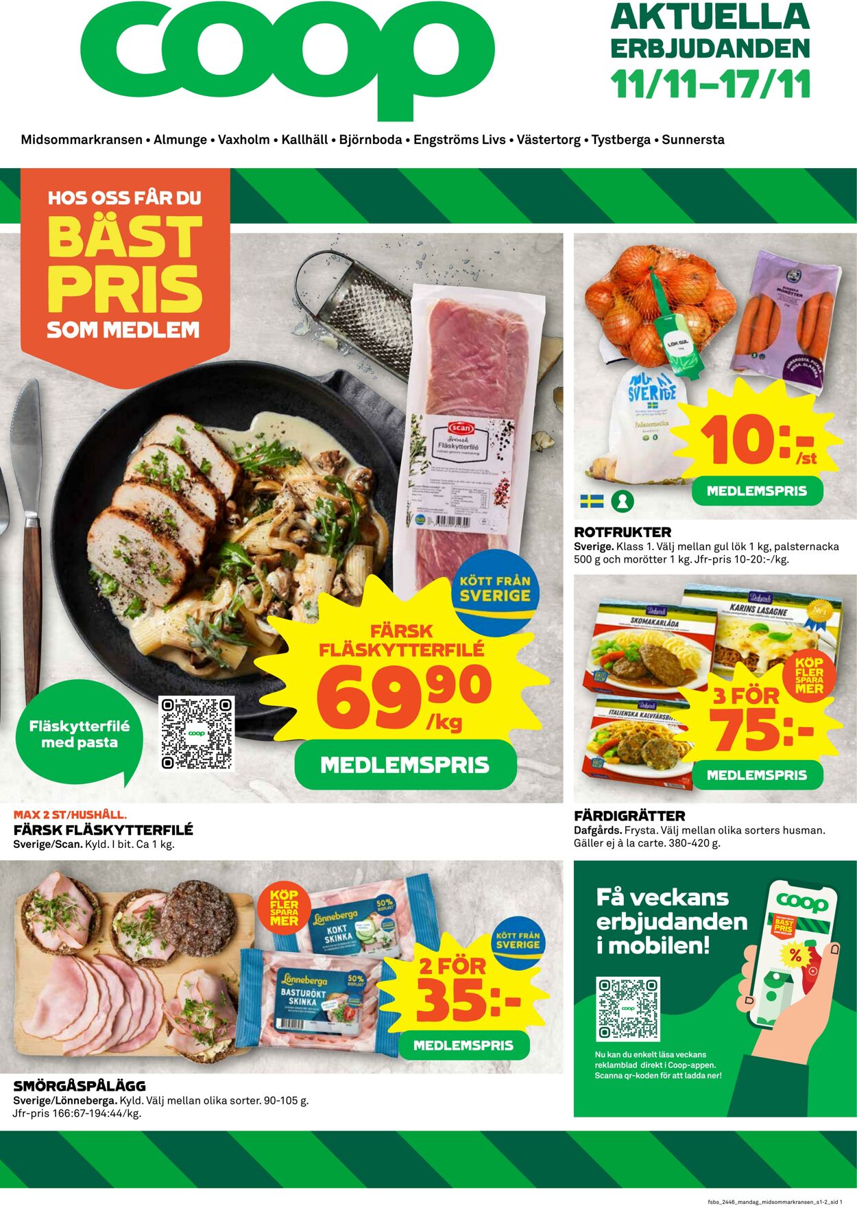 Erbjudanden Coop 11.11.2024 - 17.11.2024