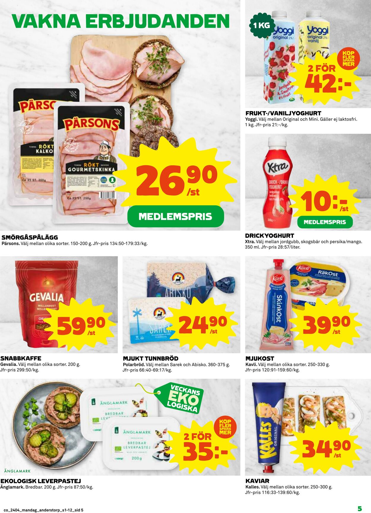 Erbjudanden Coop 22.01.2024 - 28.01.2024