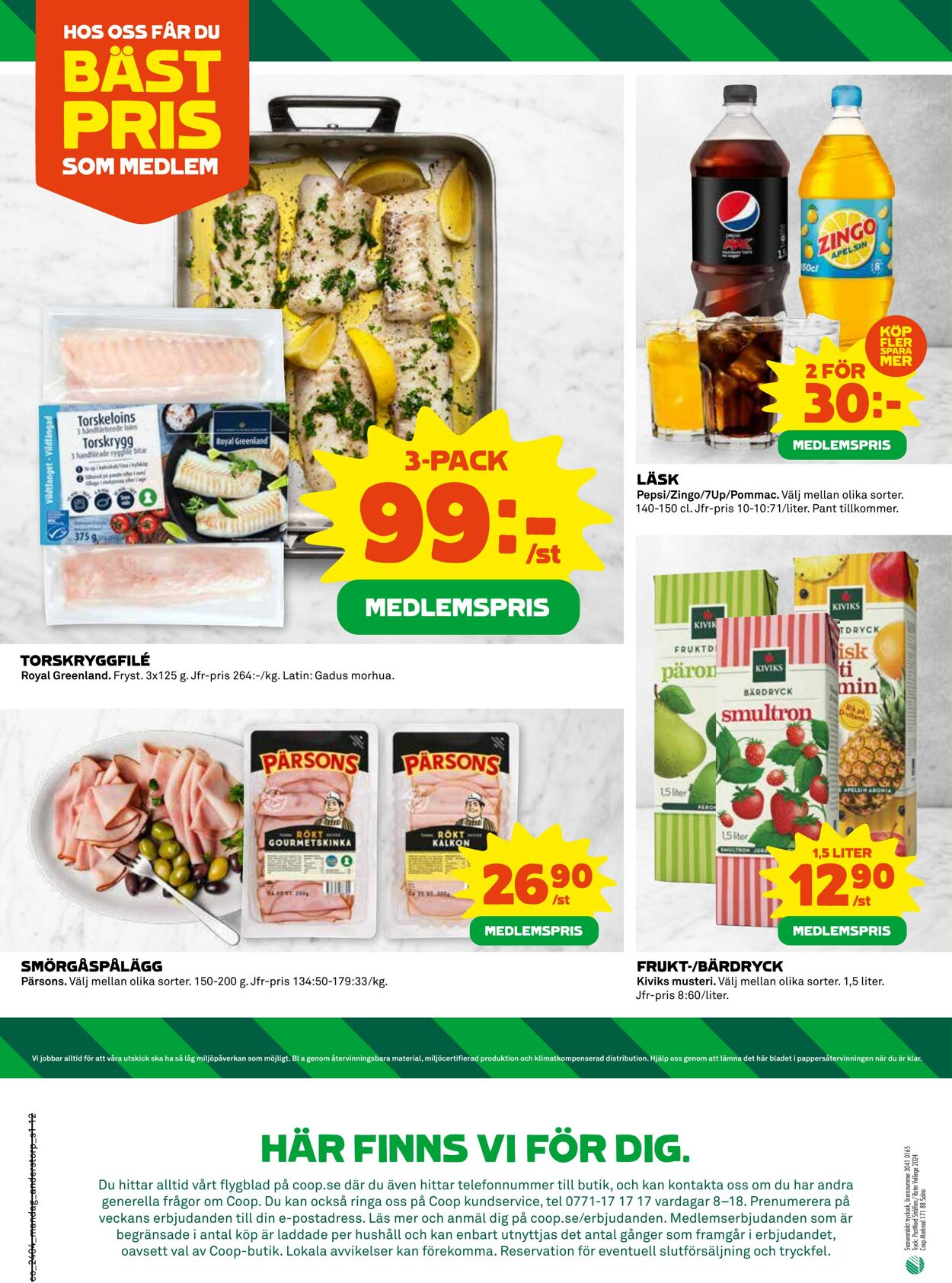 Erbjudanden Coop 22.01.2024 - 28.01.2024