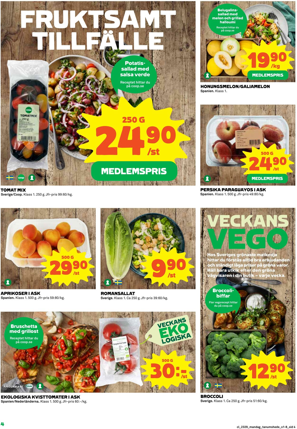 Erbjudanden Coop 17.07.2023 - 23.07.2023