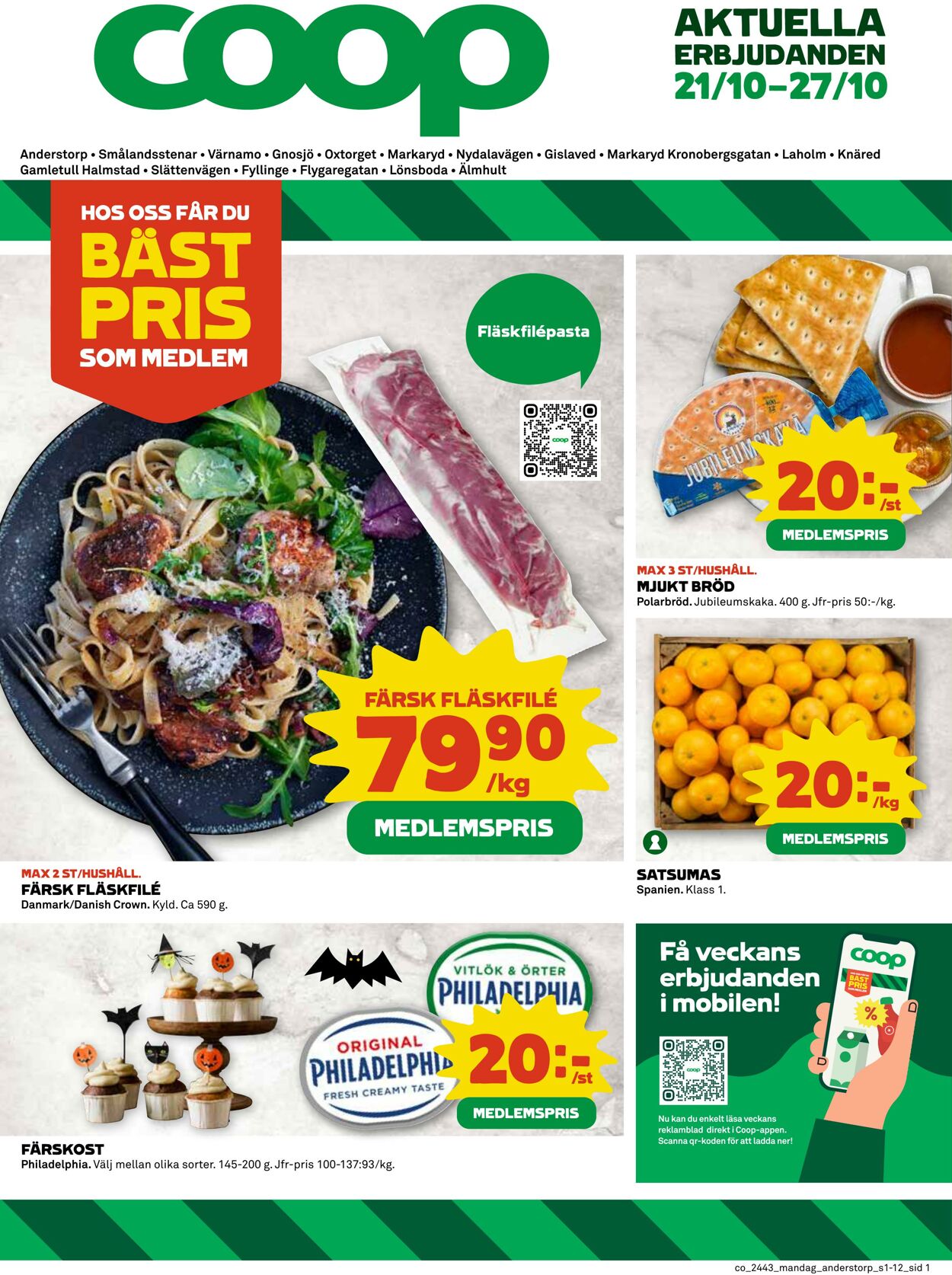 Erbjudanden Coop 21.10.2024 - 27.10.2024