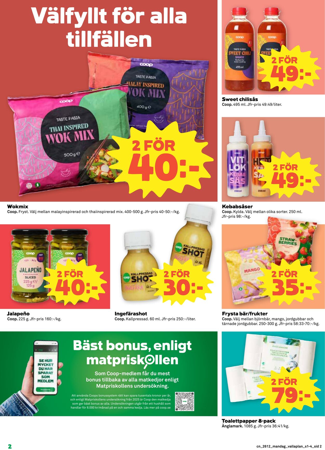 Erbjudanden Coop 16.03.2026 - 22.03.2026