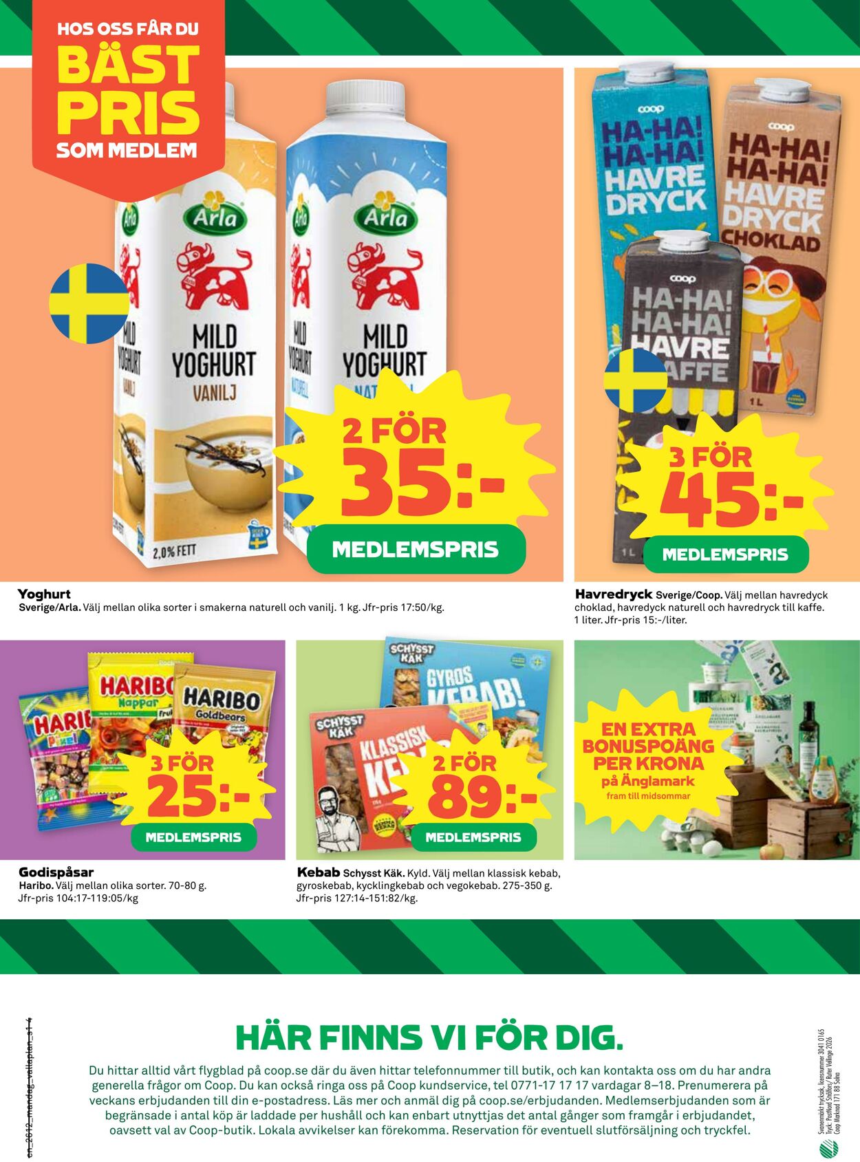 Erbjudanden Coop 16.03.2026 - 22.03.2026