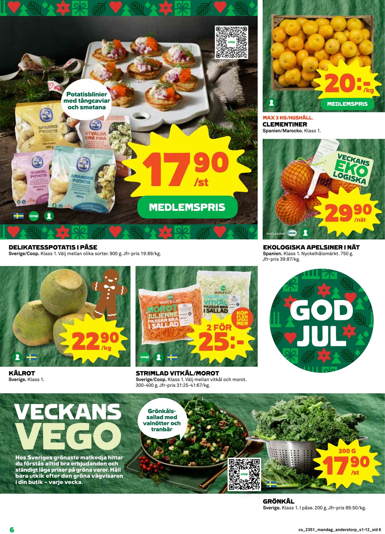 Erbjudanden Coop 18.12.2023 - 24.12.2023