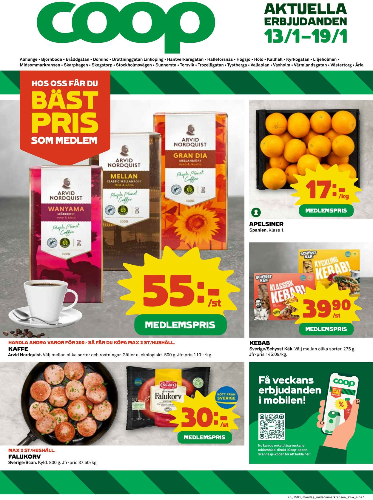 Erbjudanden Coop 13.01.2025 - 19.01.2025