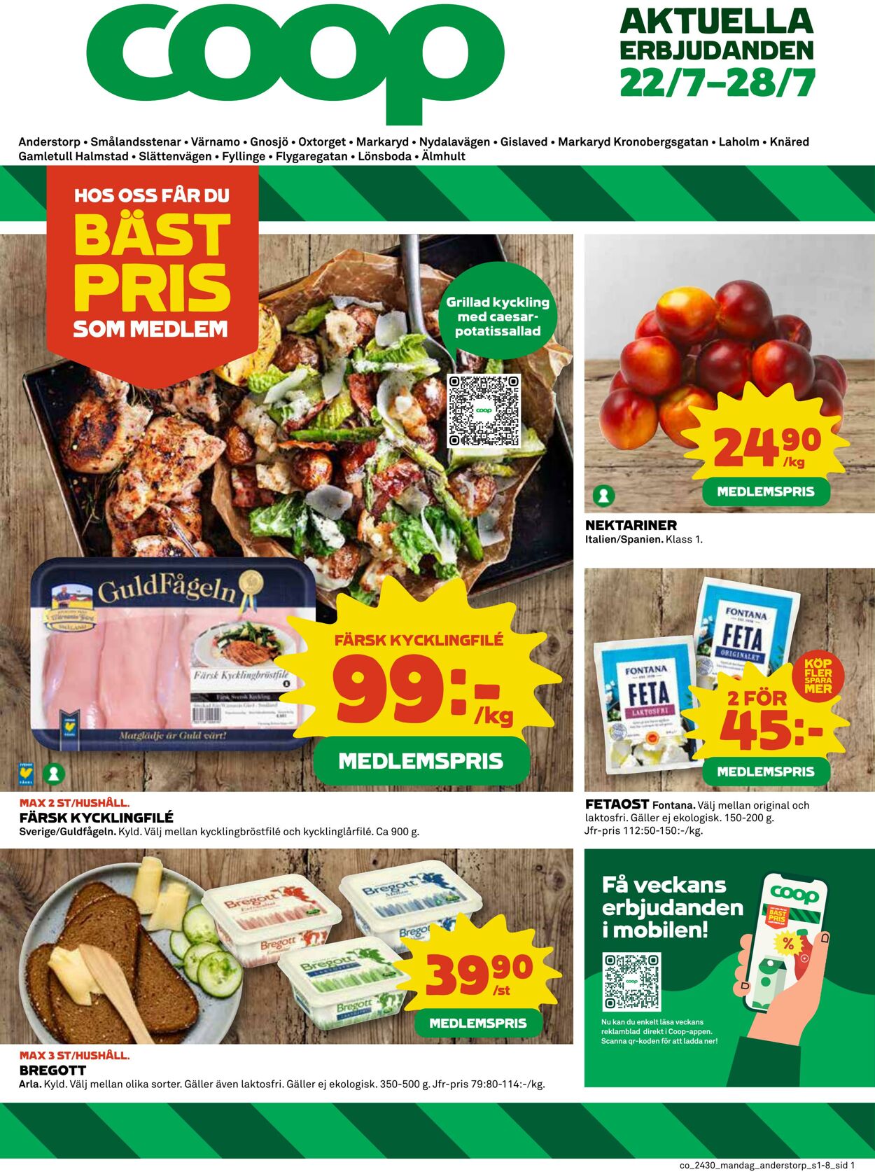 Erbjudanden Coop 22.07.2024 - 28.07.2024