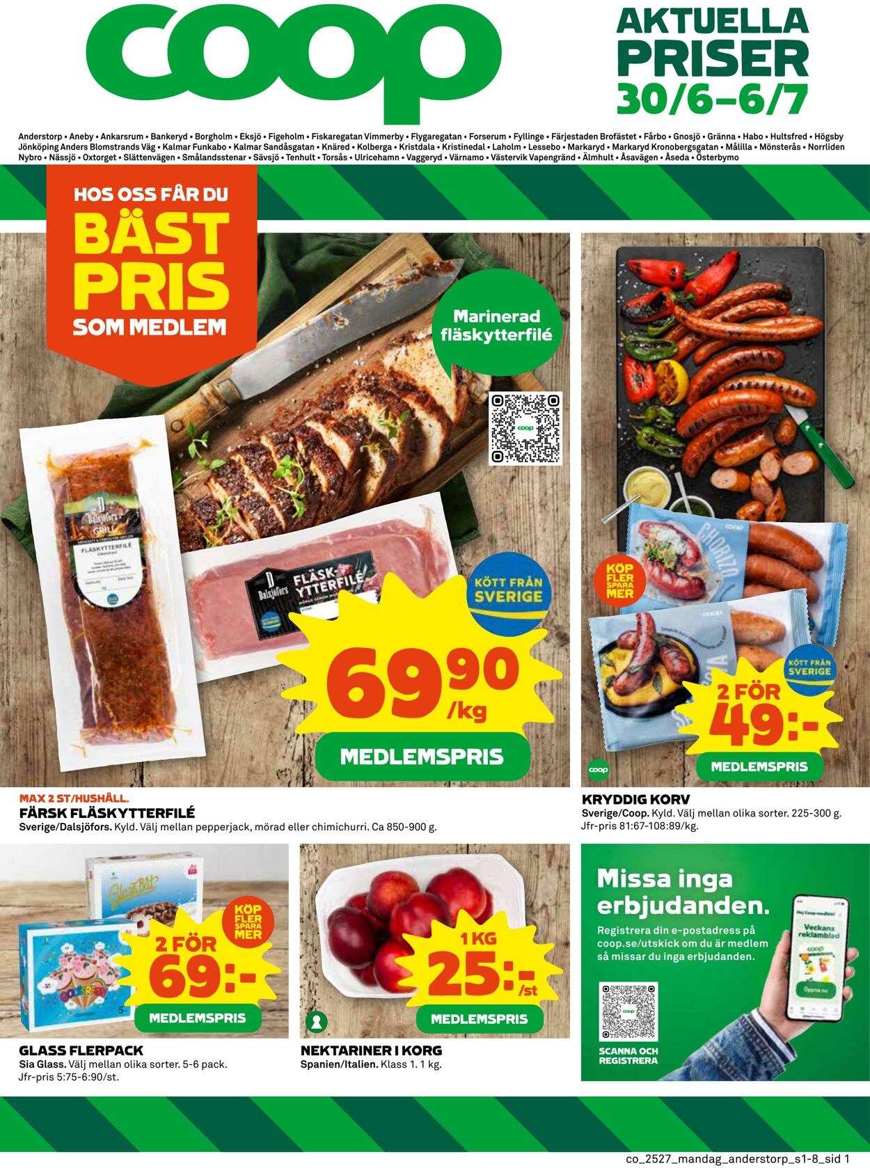 Erbjudanden Coop 30.06.2025 - 06.07.2025