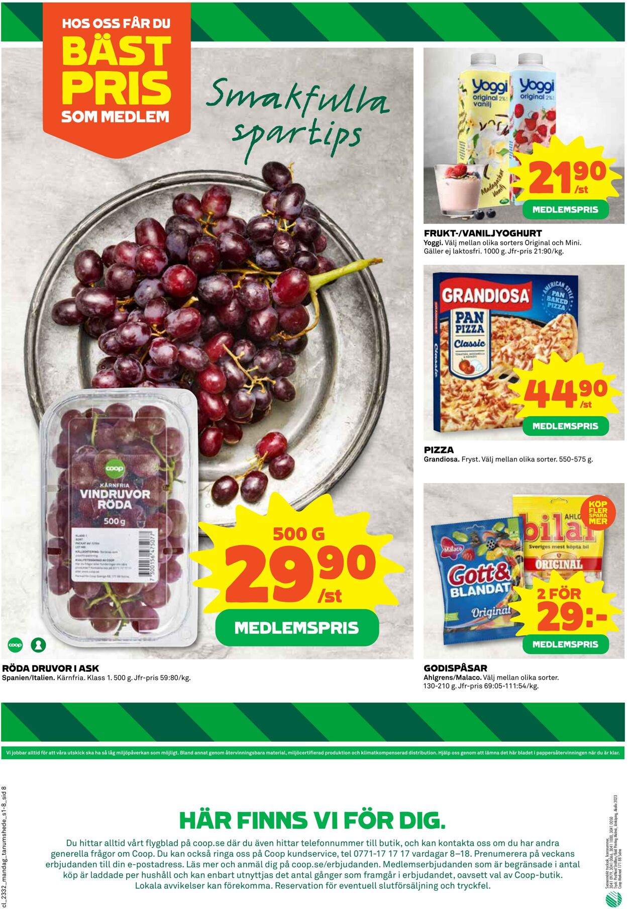 Erbjudanden Coop 07.08.2023 - 13.08.2023