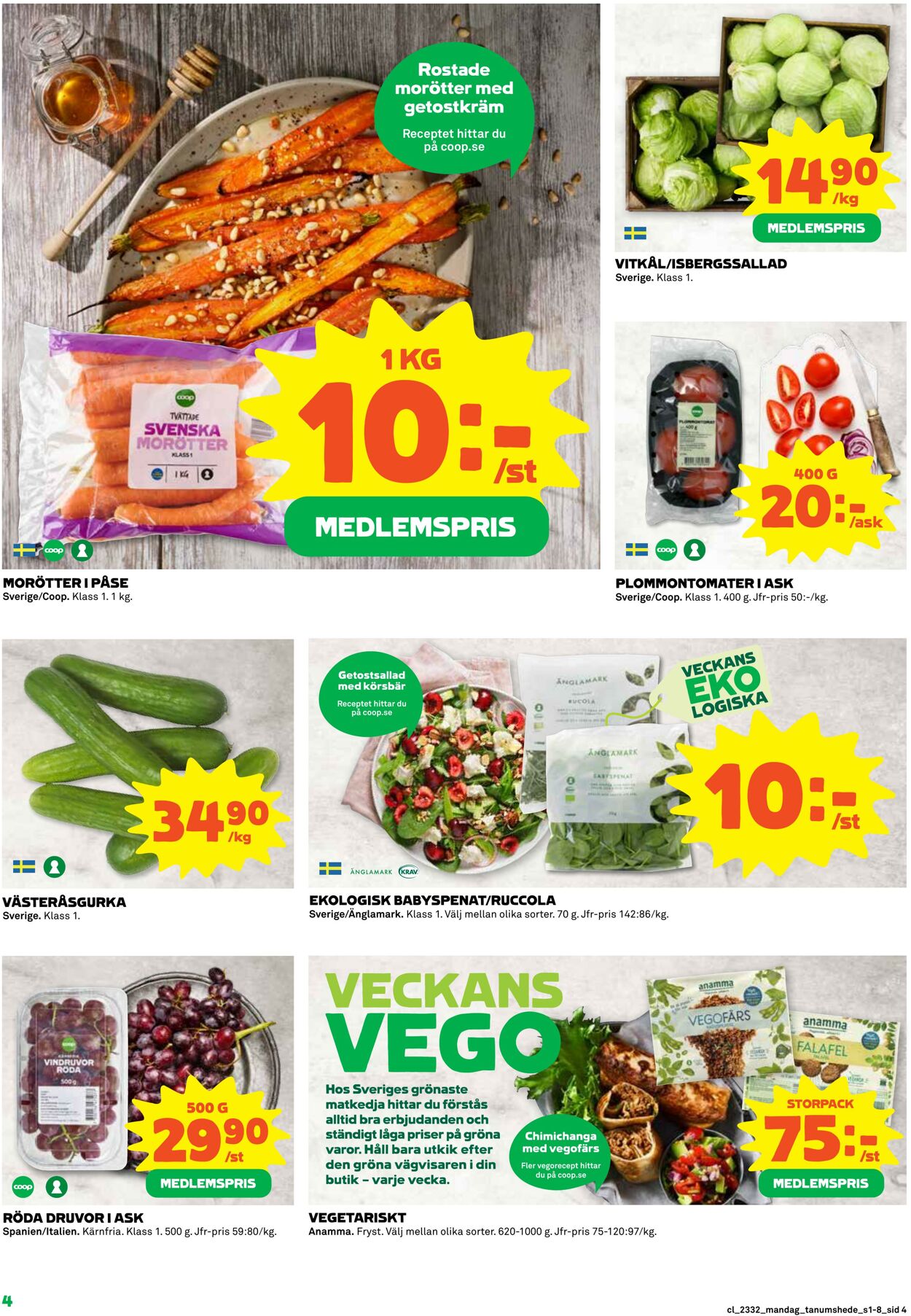 Erbjudanden Coop 07.08.2023 - 13.08.2023