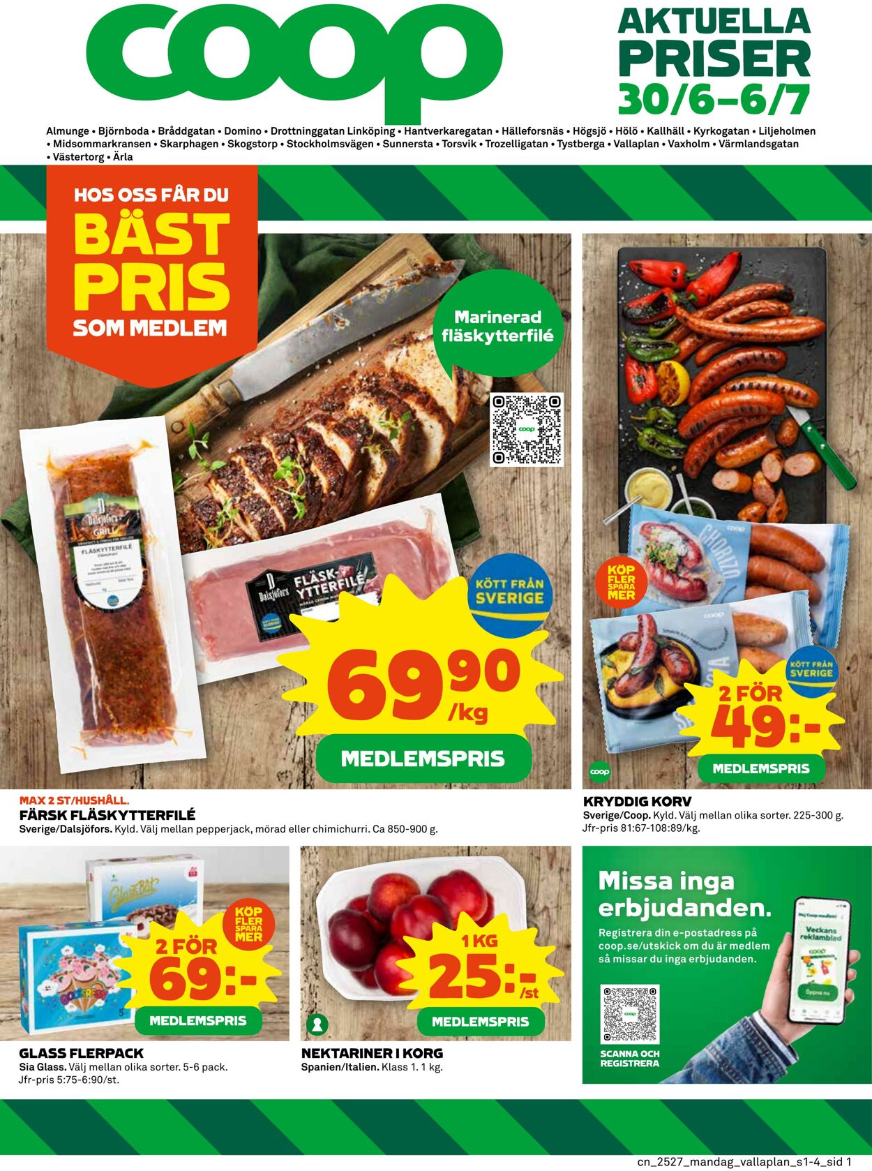 Erbjudanden Coop 30.06.2025 - 06.07.2025