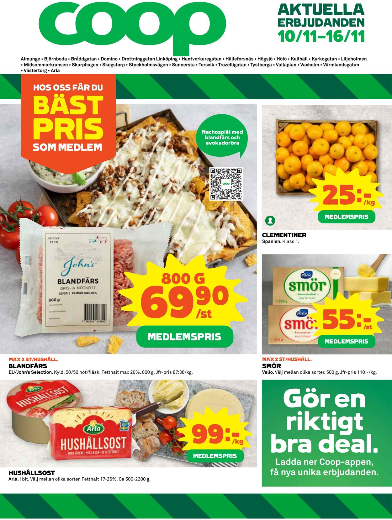 Erbjudanden Coop 10.11.2025 - 16.11.2025